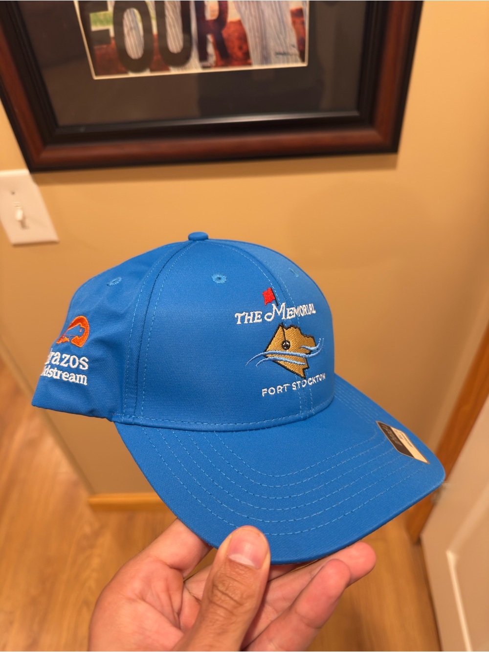 Ahead The Memorial Golf Hat For Stockton TX Adjustable Performance Hat Brand New